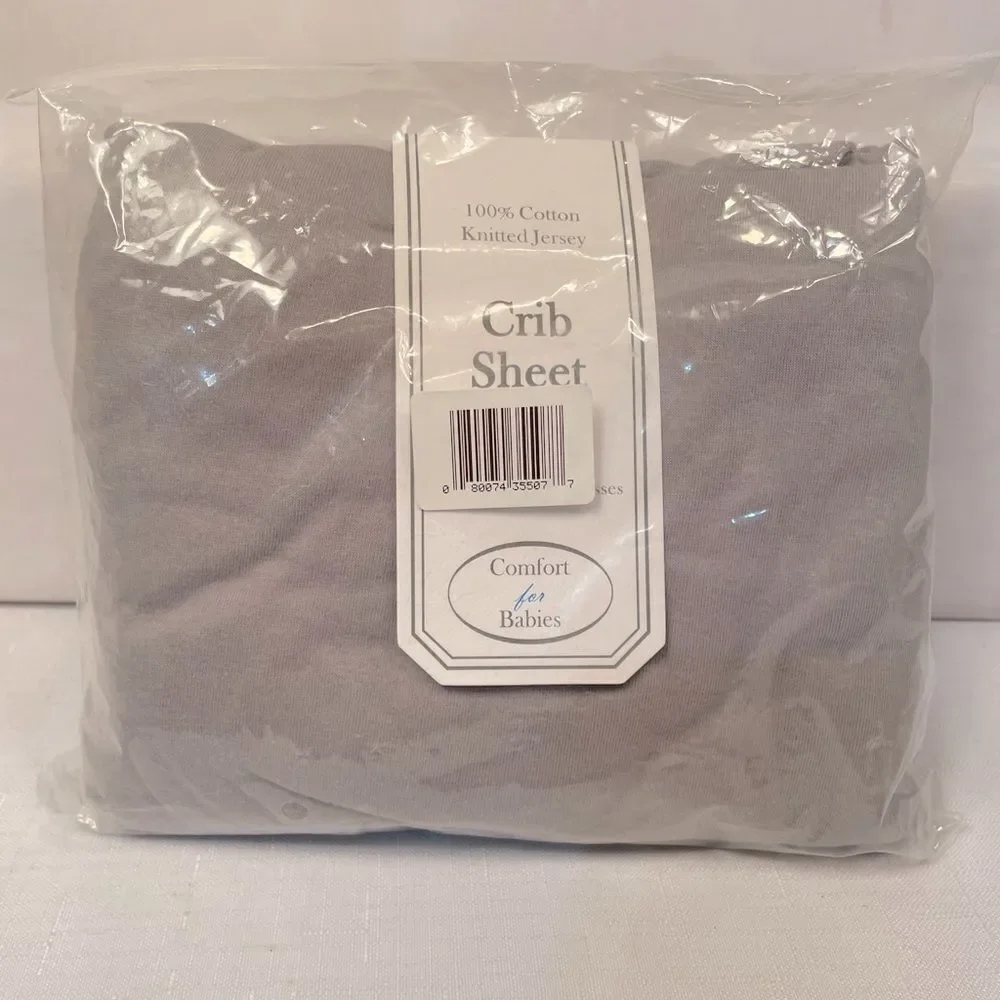 Gray Crib Sheet